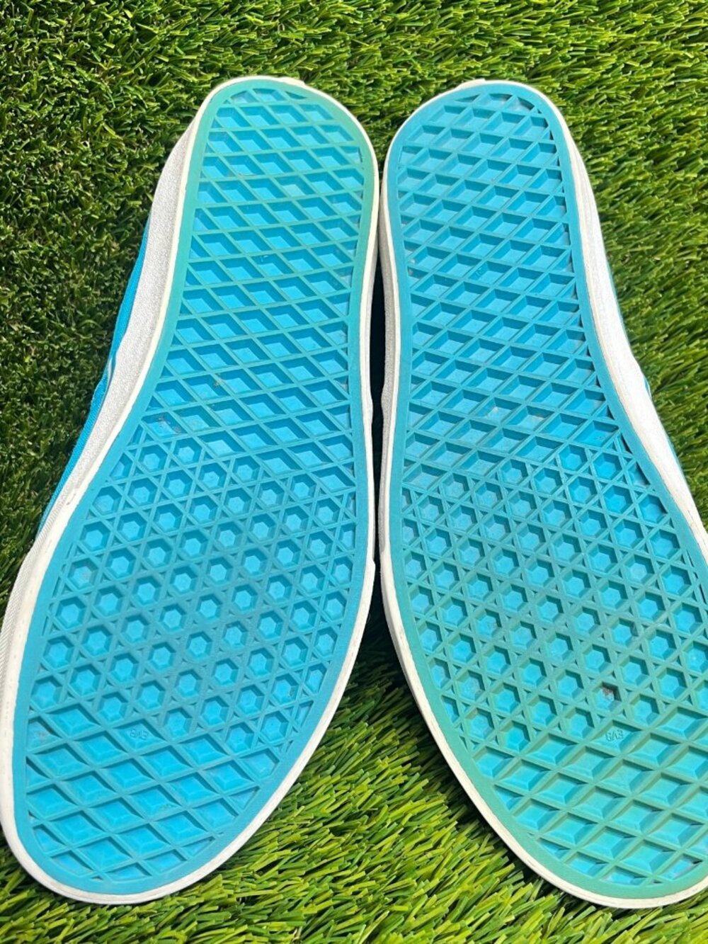 Vans Authentic Low Mens Size 8 Womens 9.5 Blue White Skateboard Shoes Sneakers - Picture 8 of 11